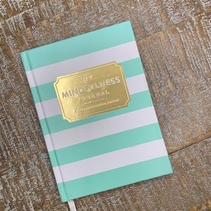 Small Teal & White Striped Daily Appreciation Journal